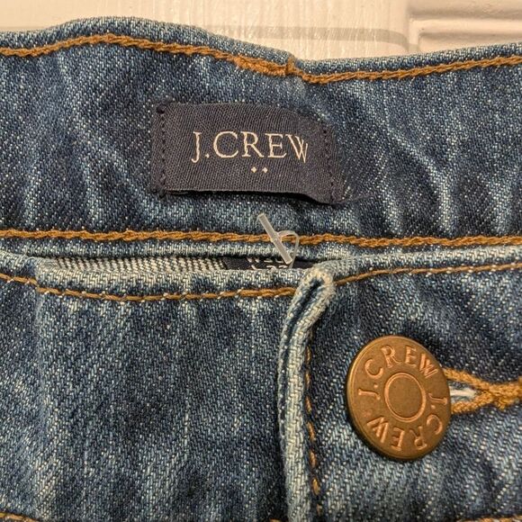 New J. Crew Straight Slim Rigid Blue Dinim Jeans Size 30x32 Zip Fly Classic - Picture 7 of 12